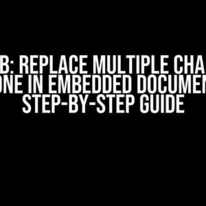 MongoDB: Replace Multiple Characters with One in Embedded Documents – A Step-by-Step Guide