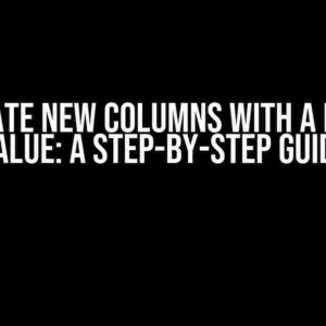 Populate New Columns with a Header Value: A Step-by-Step Guide