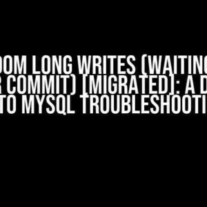 Random long writes (waiting for handler commit) [migrated]: A Deep Dive into MySQL Troubleshooting