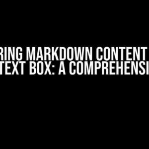 Rendering Markdown Content Within Looker Text Box: A Comprehensive Guide