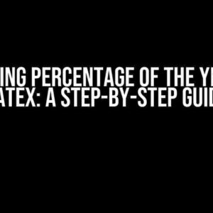 Showing Percentage of the Year in LaTeX: A Step-by-Step Guide